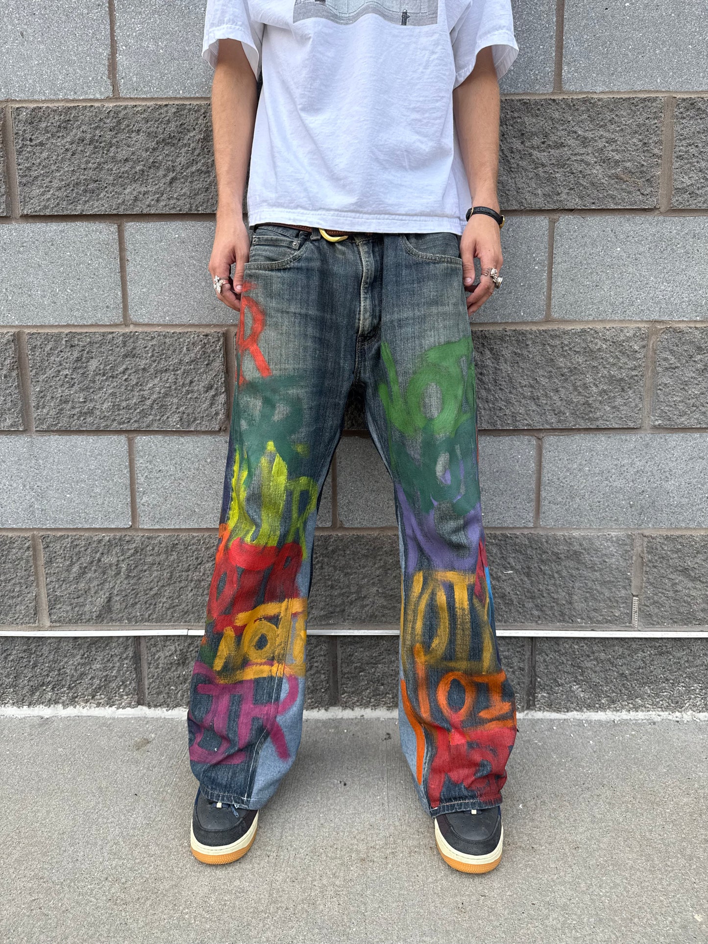 Painted Graffiti Jeans