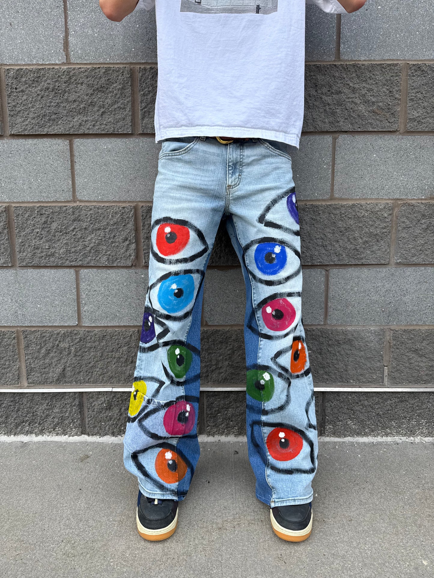 Painted Eyeball Jeans