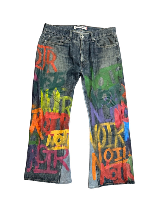 Painted Graffiti Jeans