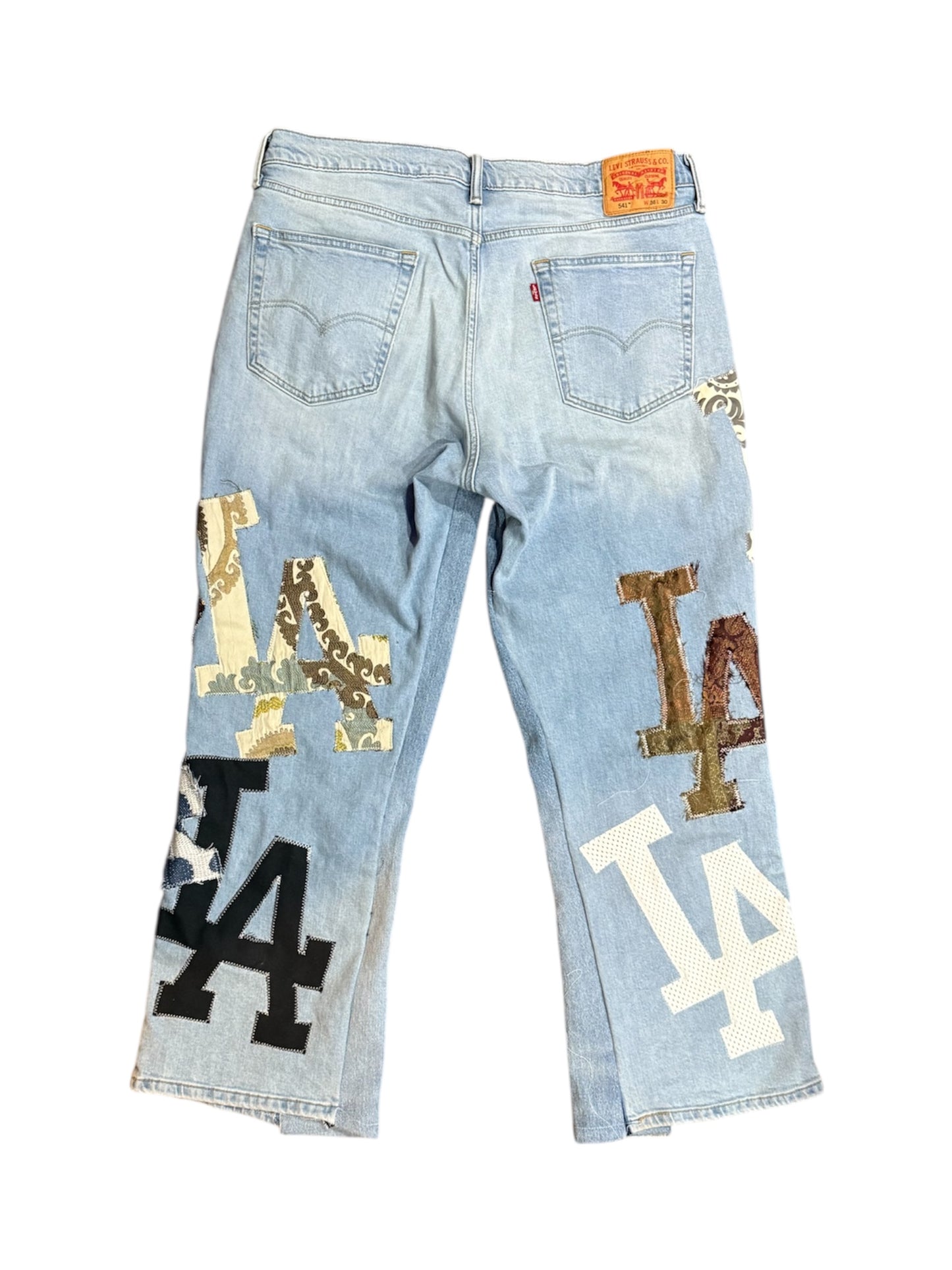 LA patchwork jeans