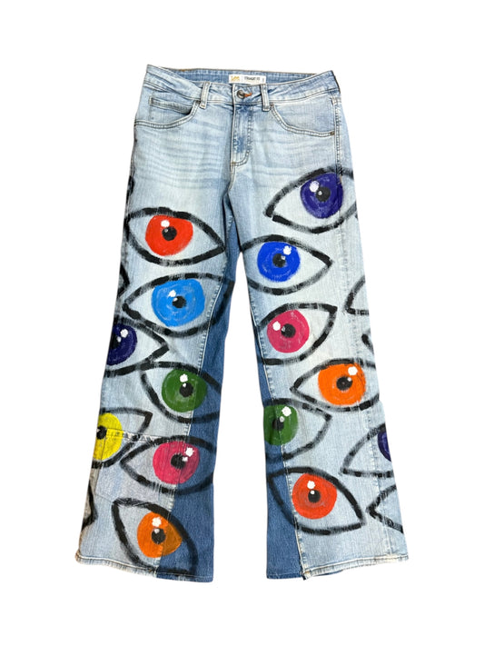 Painted Eyeball Jeans