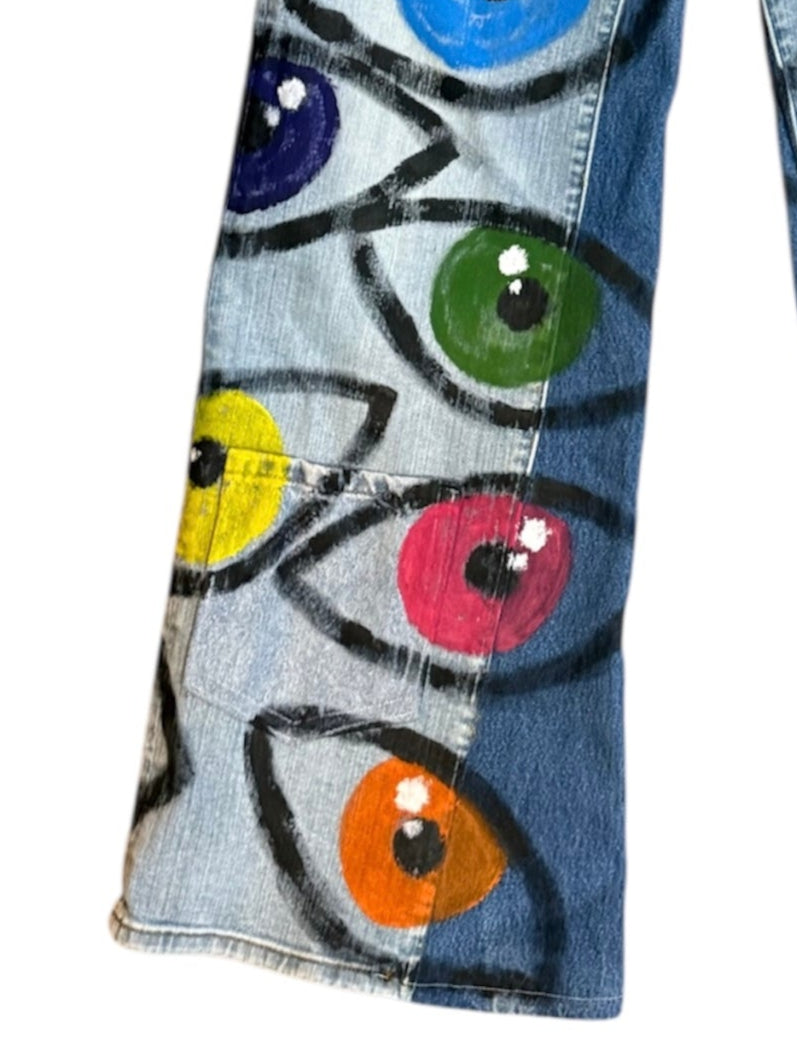 Painted Eyeball Jeans